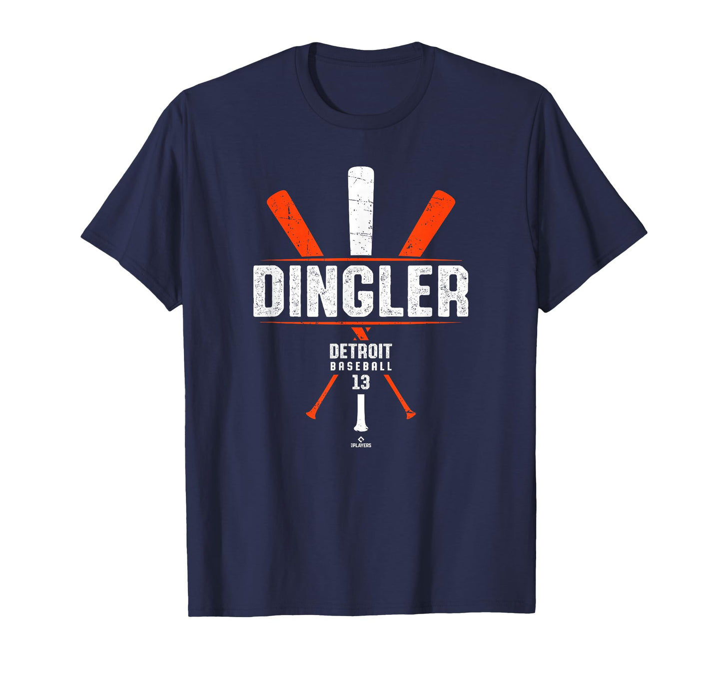Vintage Baseball Bat Gameday Dillon Dingler Detroit Baseball T-Shirt
