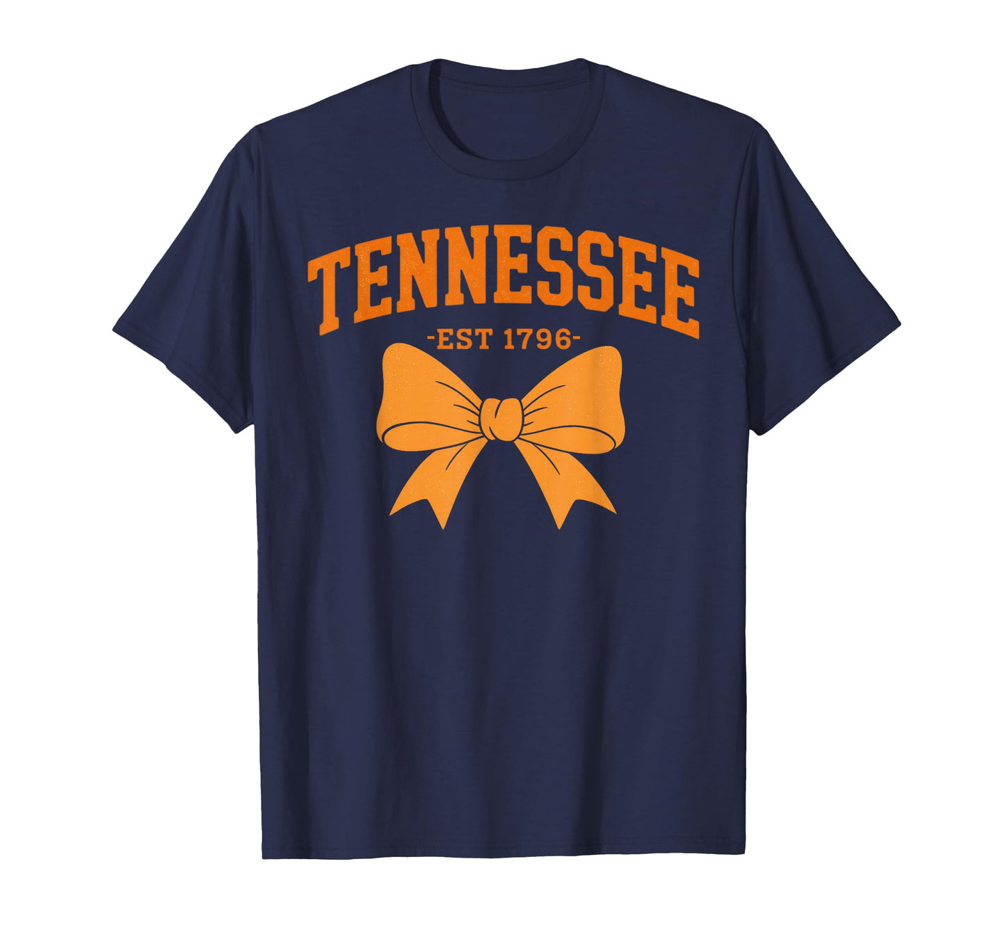 Vintage Tennessee Orange Cowgirl Coquette Bow Women Girl TN T-Shirt
