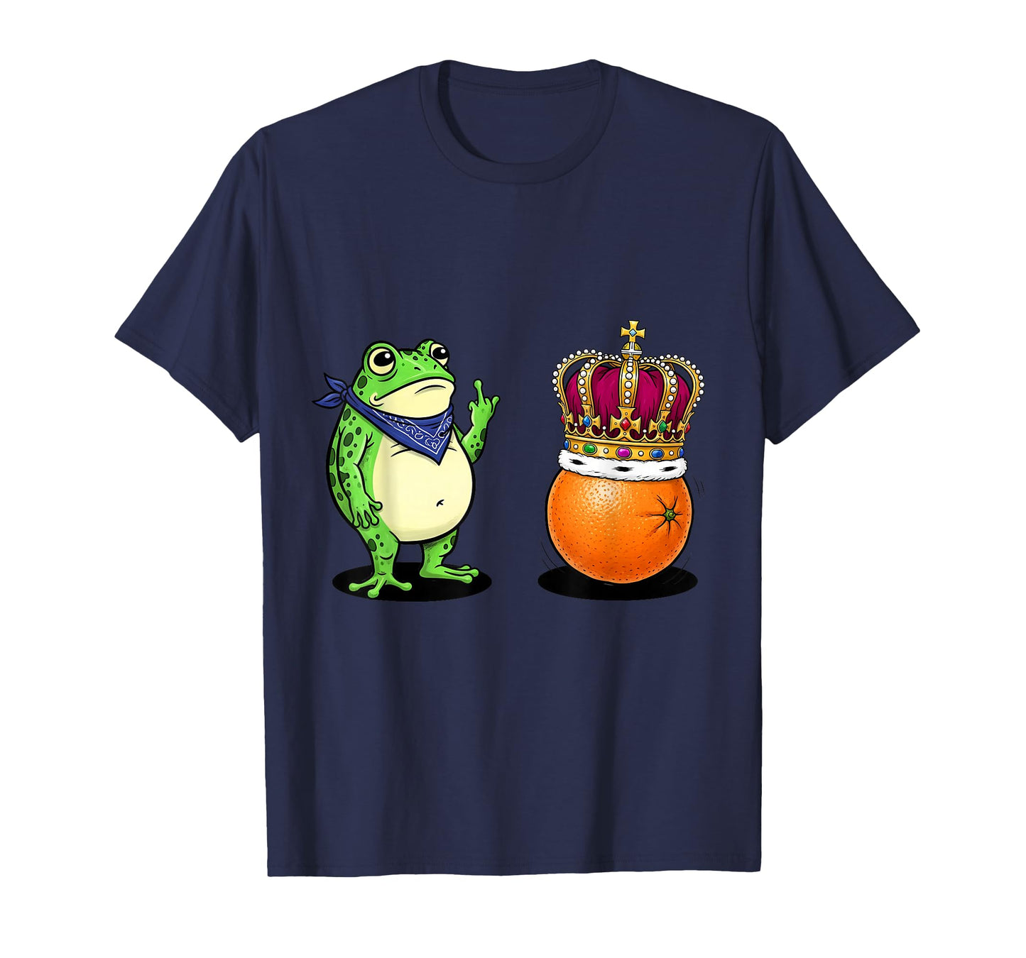 Frog Against Fascism No Kings in Portland Frog Finger T-Shirt