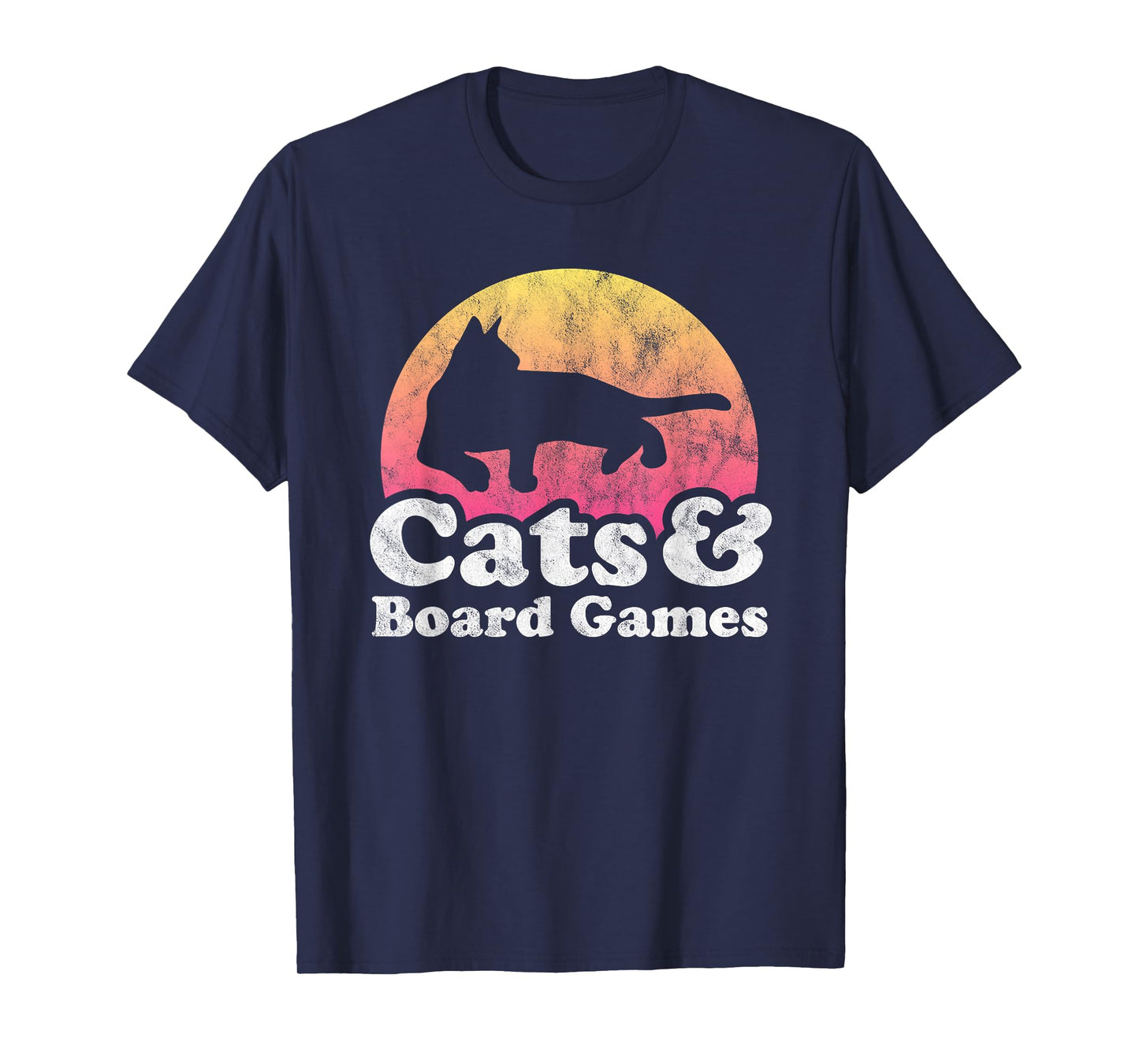 Cats and Board Games Men's or Women's Cat and Board Game T-Shirt