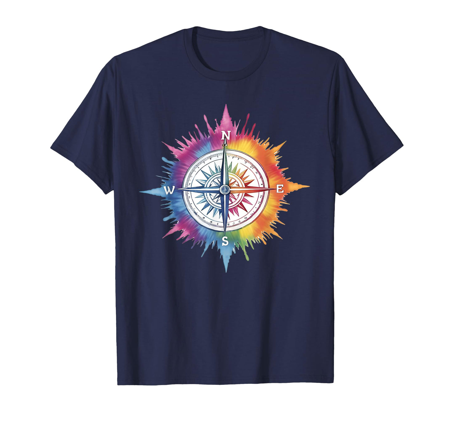 Tie Dye Compass T-Shirt