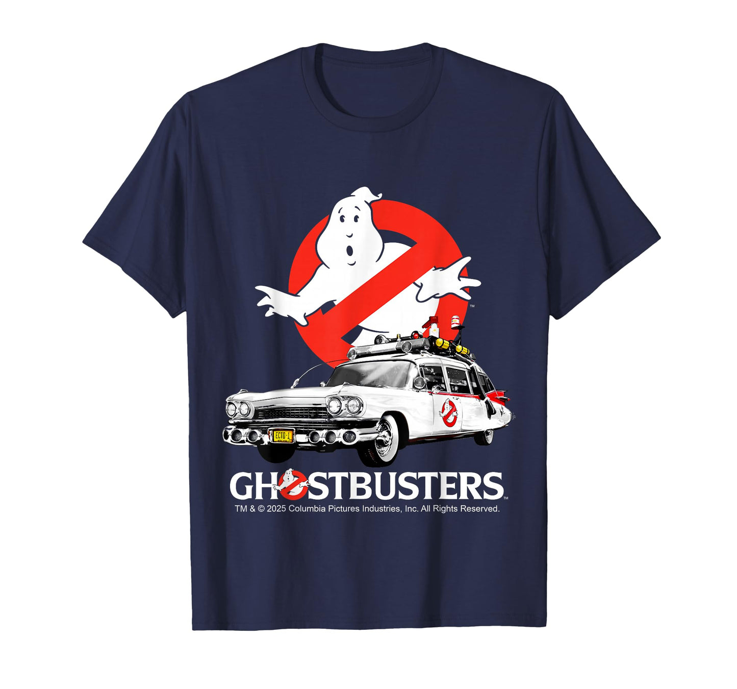 Ghostbusters Halloween Design Ecto 1 T-Shirt