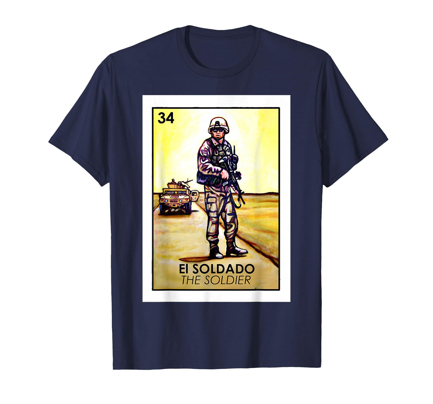 El Soldado Card Mexican Lottery Card T-Shirt