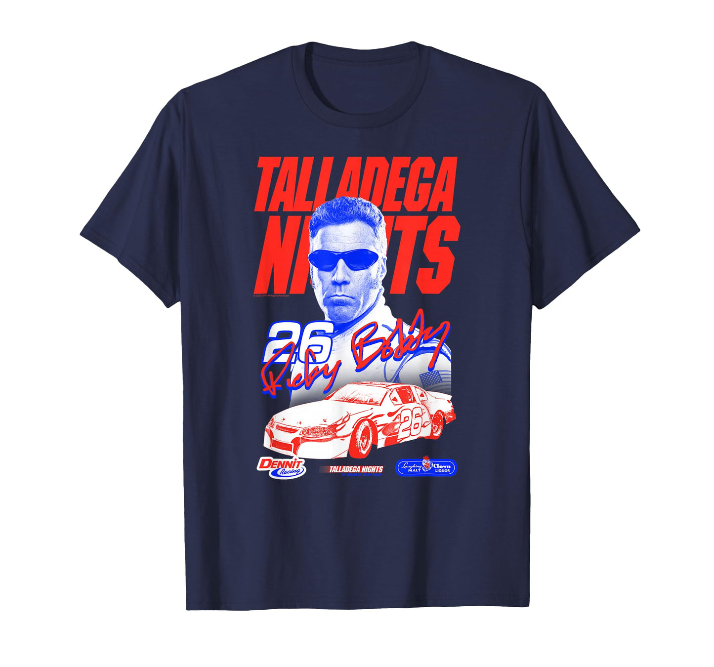Talladega Nights Ricky Bobby 26 Signature Funny Movie T-Shirt