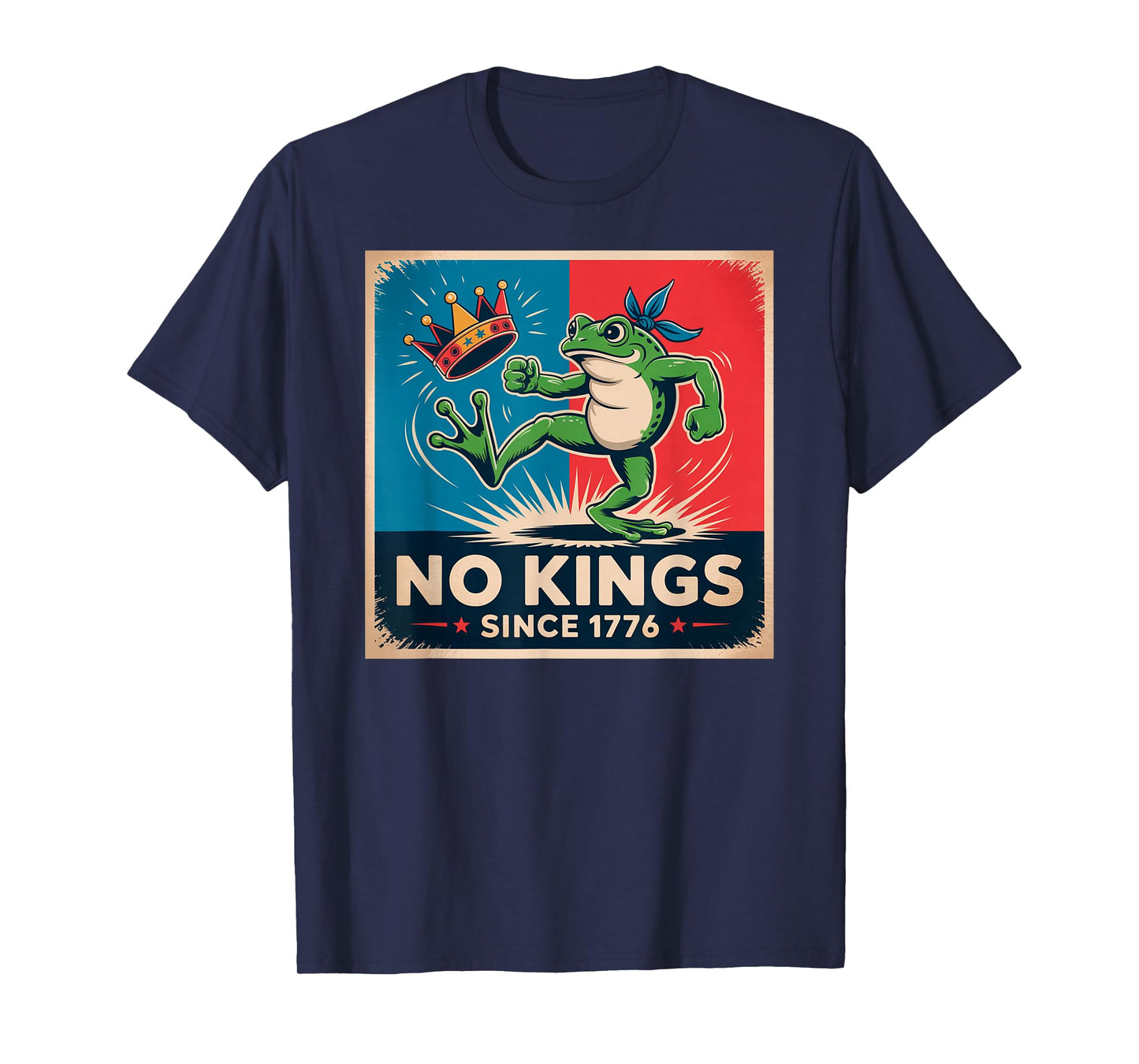 Frog No Kings Shirt Men Women No Kings Since 1776 T-Shirt
