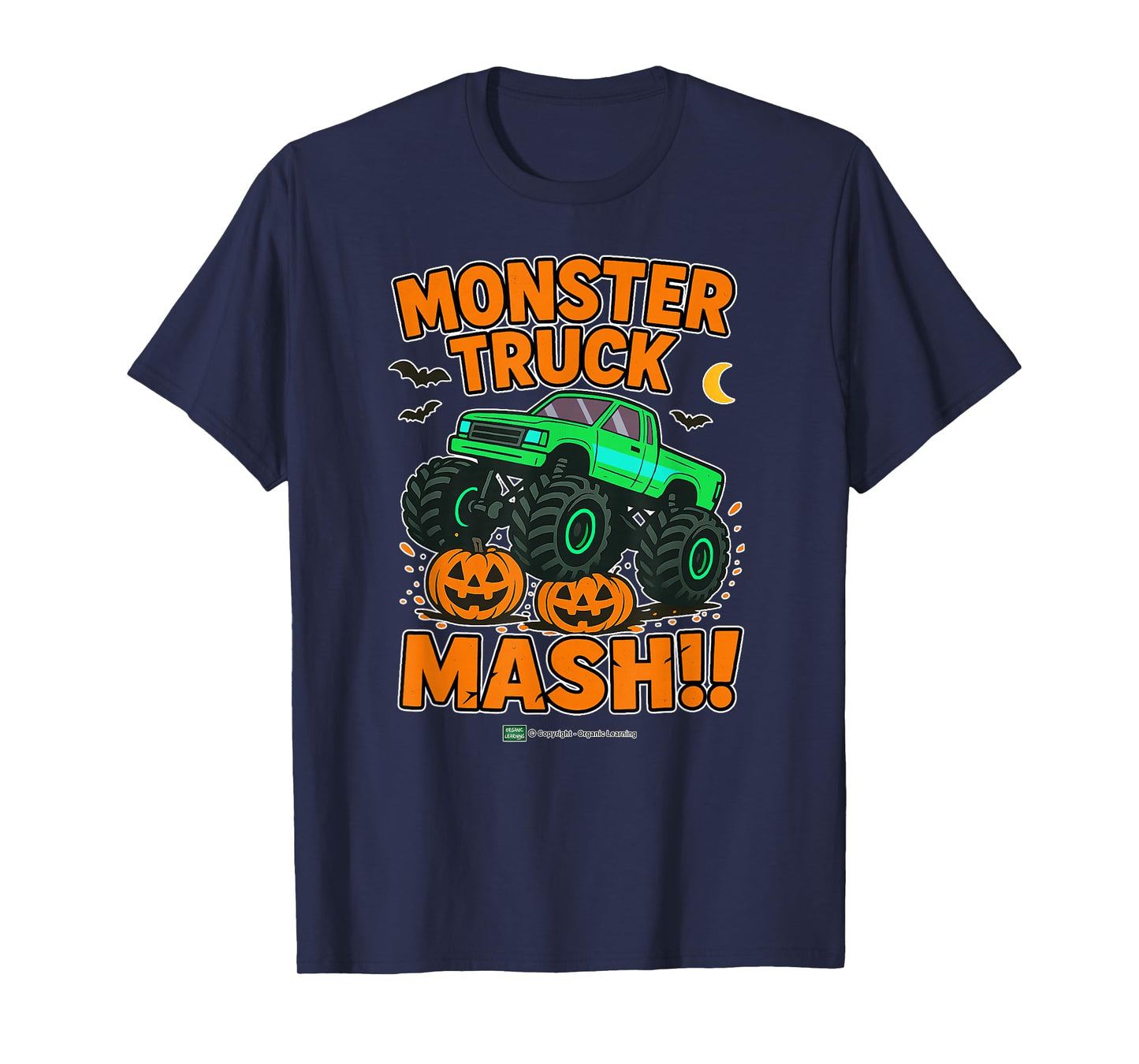 Kids Halloween Monster Truck Mash Spooky Fun for Toddlers T-Shirt