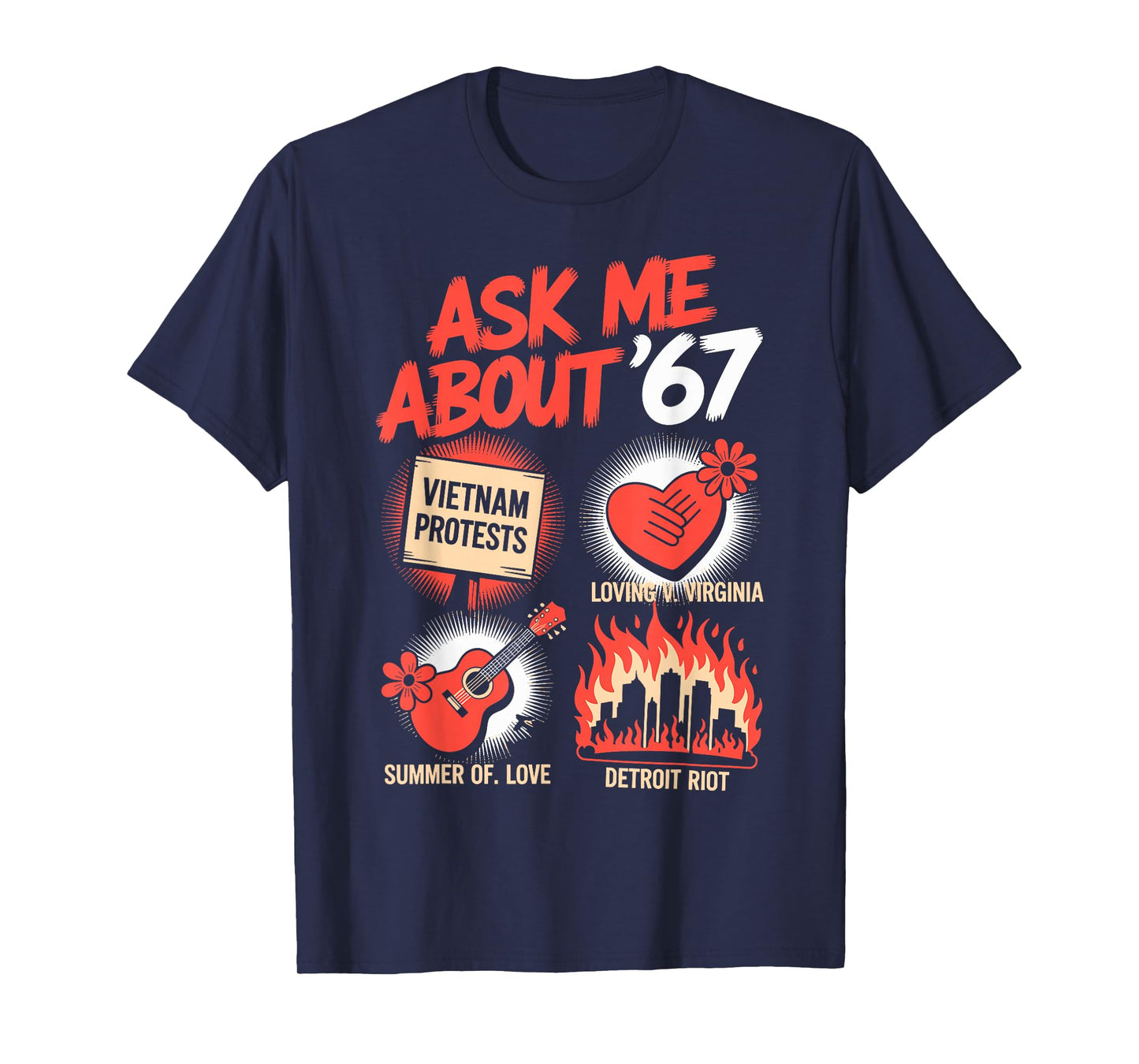 Funny 67 History Teacher Teacher 6 7 Funny Overuse '67 T-Shirt
