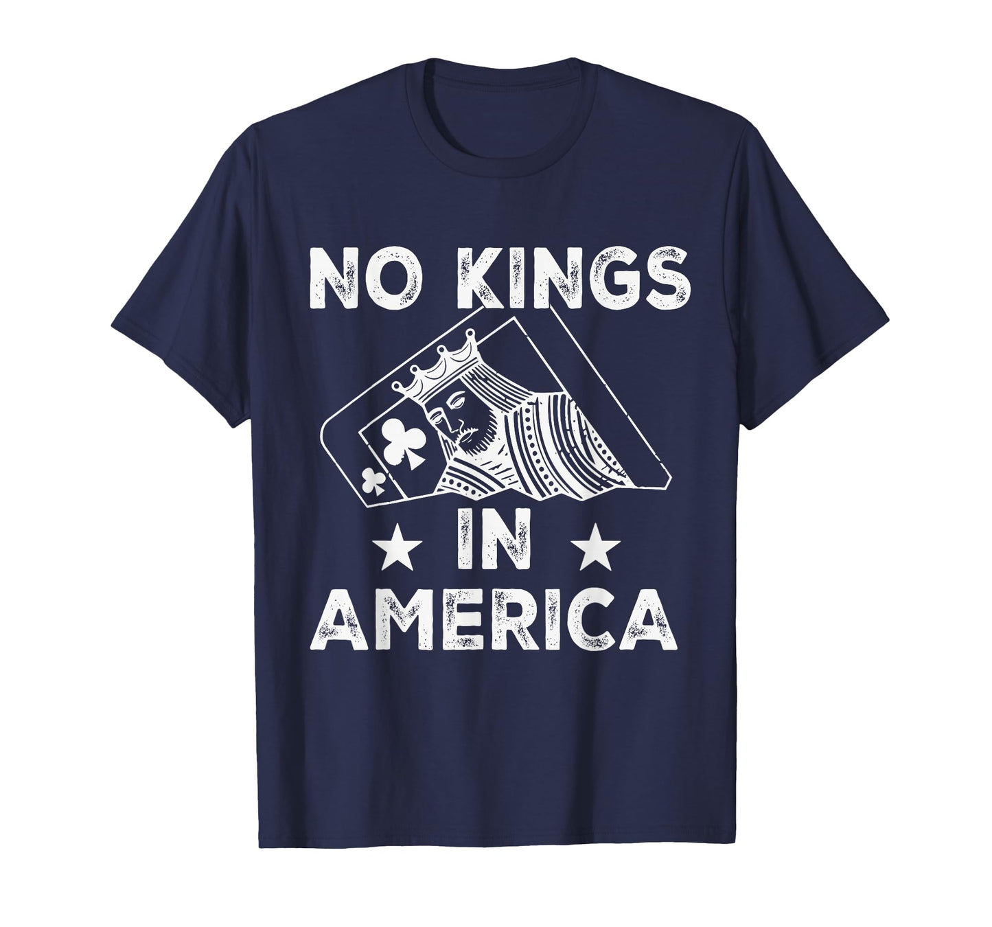 No Kings Playing Card Statement Design T-Shirt