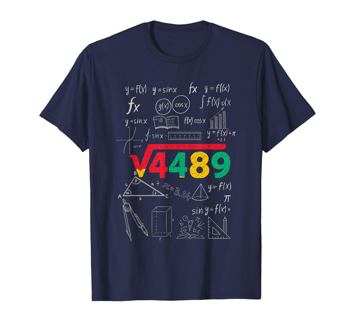 Teacher Math 67 Meme Square Root 4489 Slang Six Seven T-Shirt