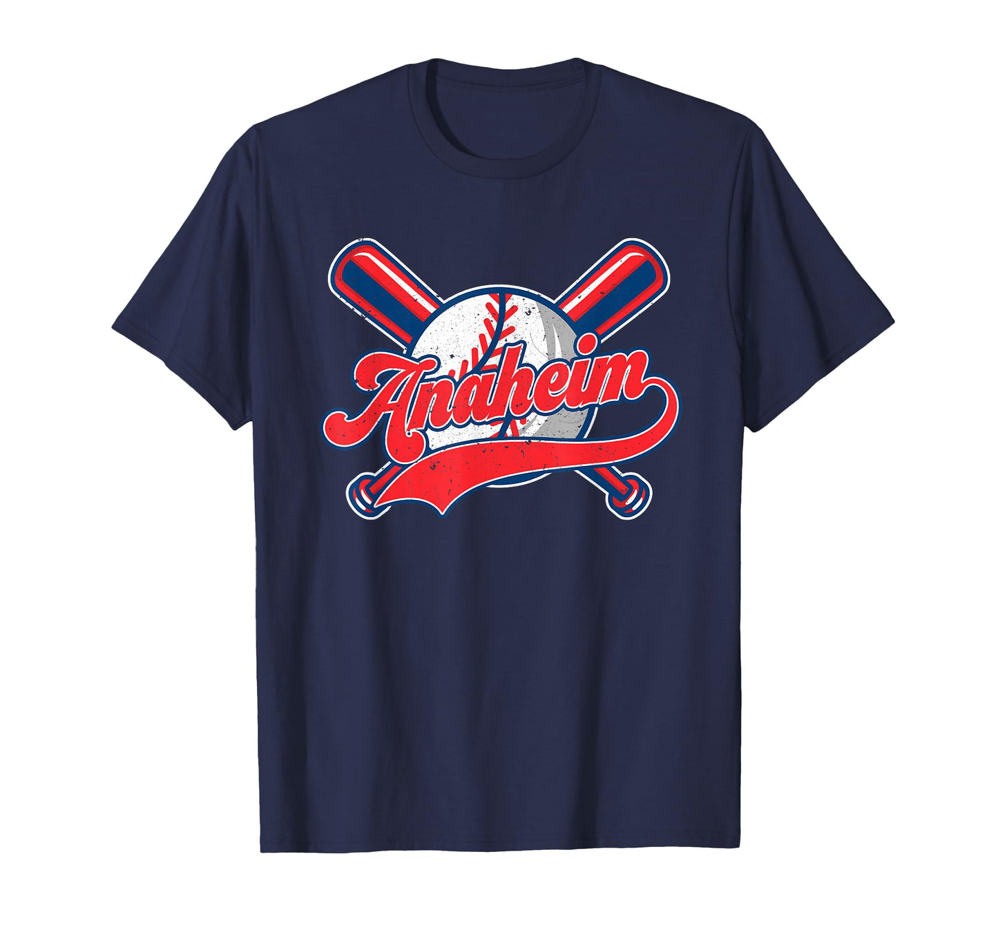 Retro Anaheim California Baseball Tee Vintage Men Women Kids T-Shirt