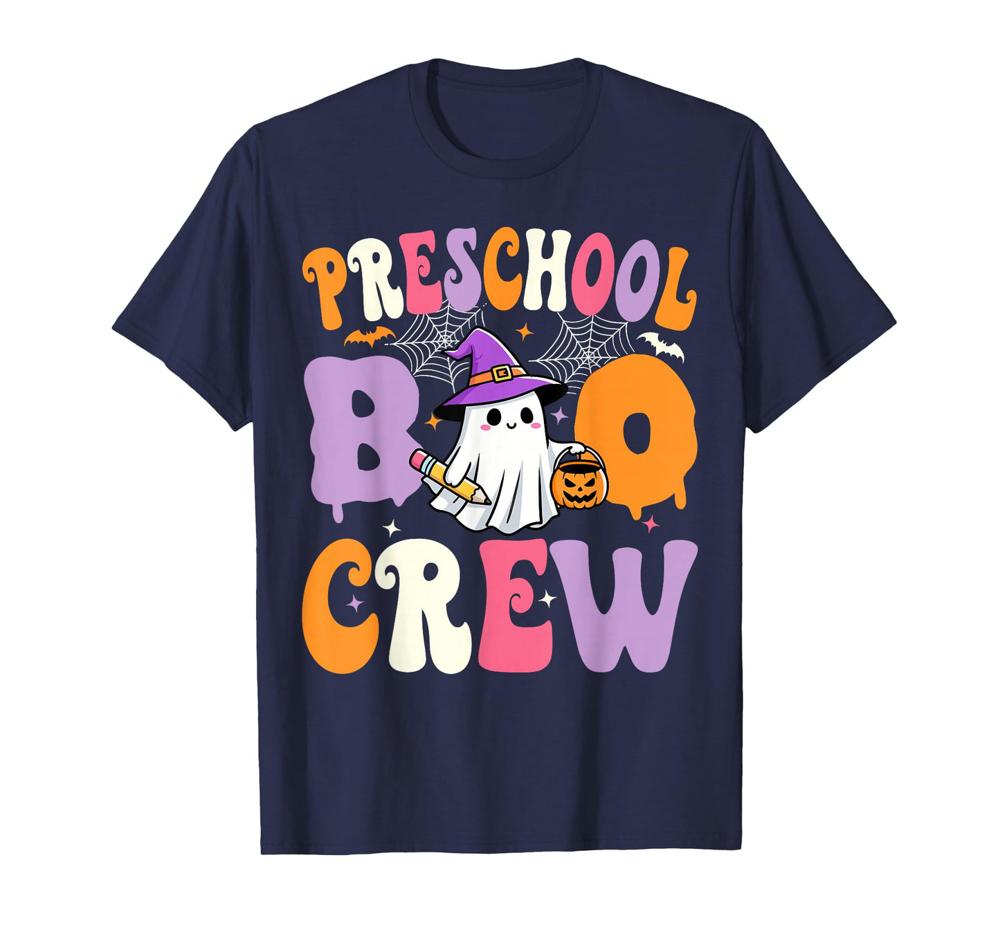 Preschool Boo Crew pre-k Spooky Preschool Halloween Teacher T-Shirt