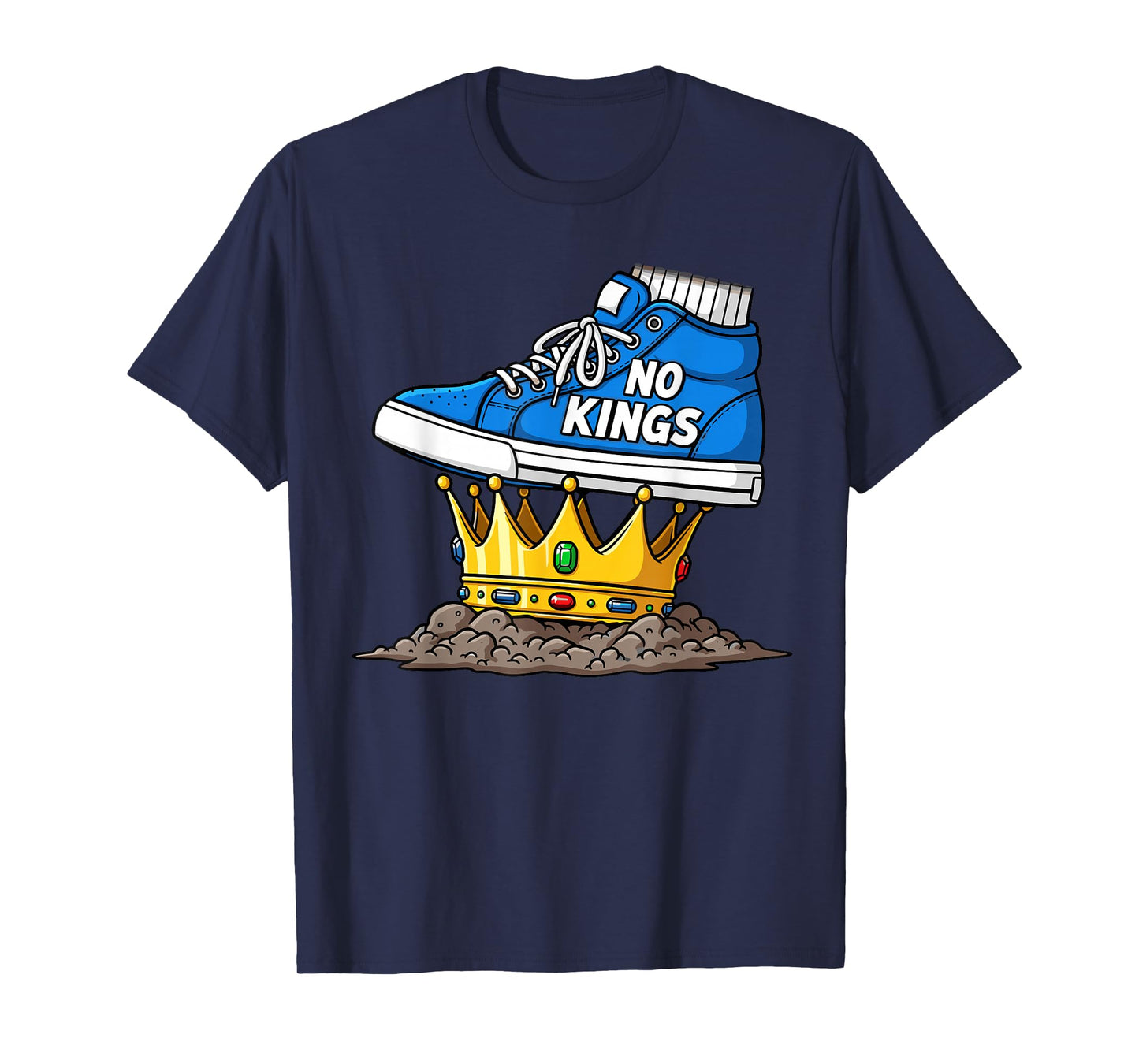 No Kings Shoe On Crown T-Shirt