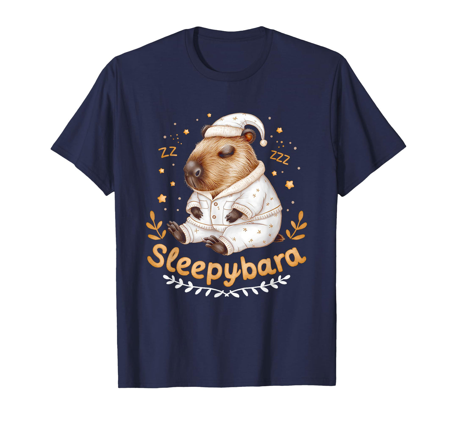 Capybara Official Sleep Pajamas Nightgown Sleepybara Rodents T-Shirt