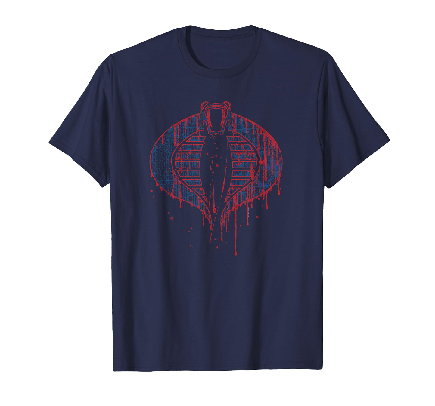 G.I. Joe A Real American Hero Cobra Outline Dripping Logo T-Shirt