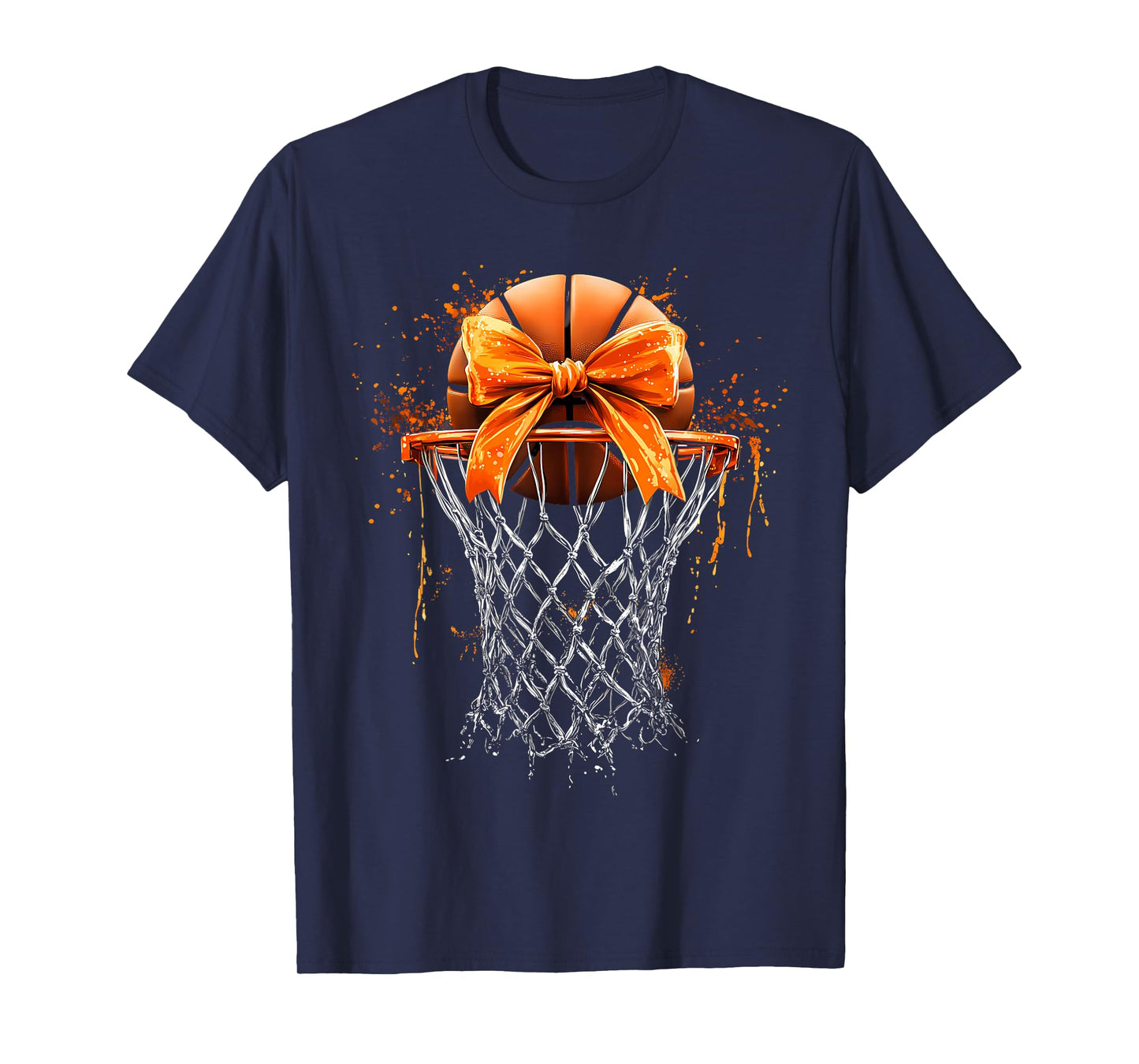 Basketball Coquette Bow Cute Basketball Player T-Shirt