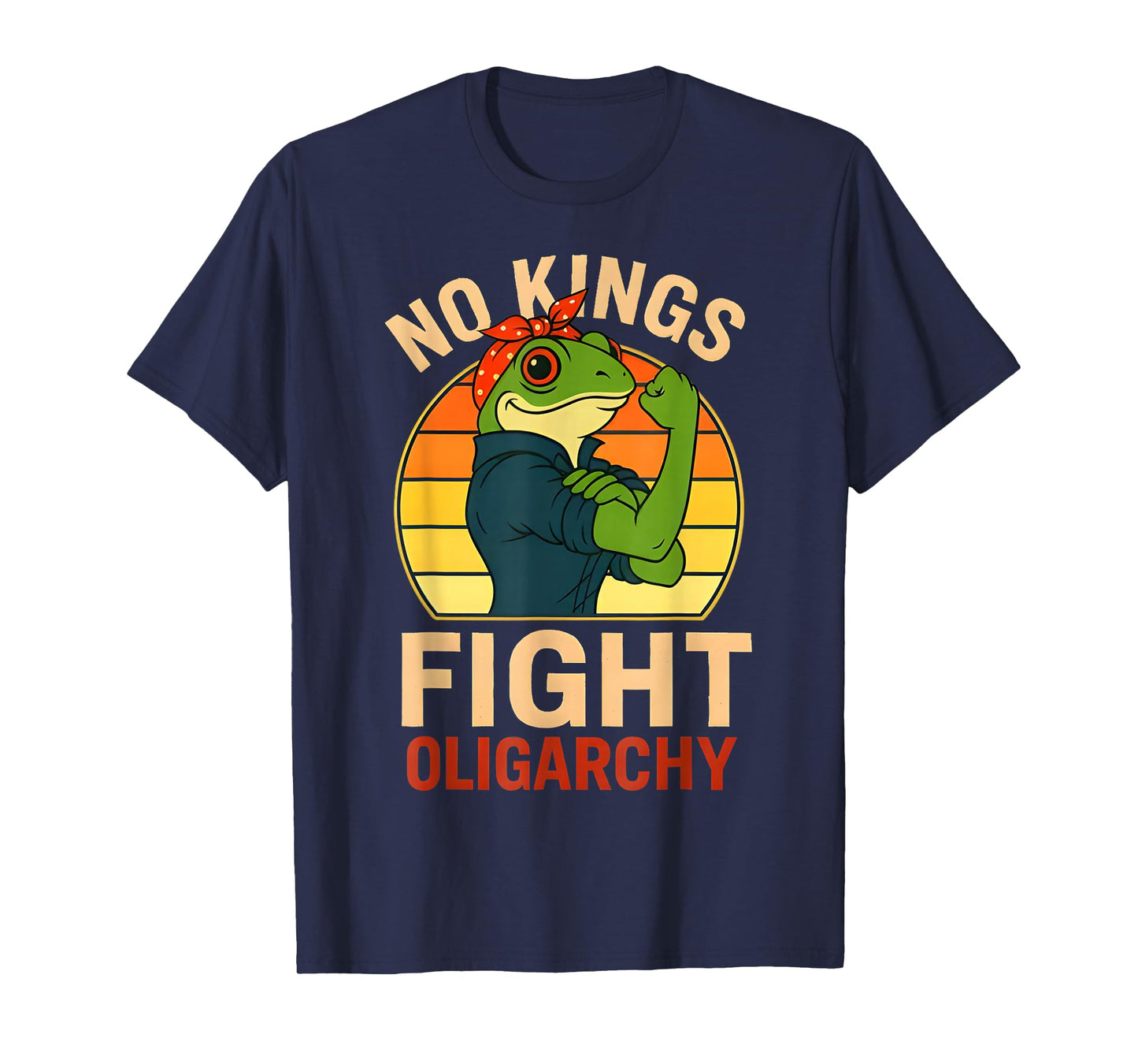 Retro No Kings Shirt Women Vintage Frog No Kings in America T-Shirt