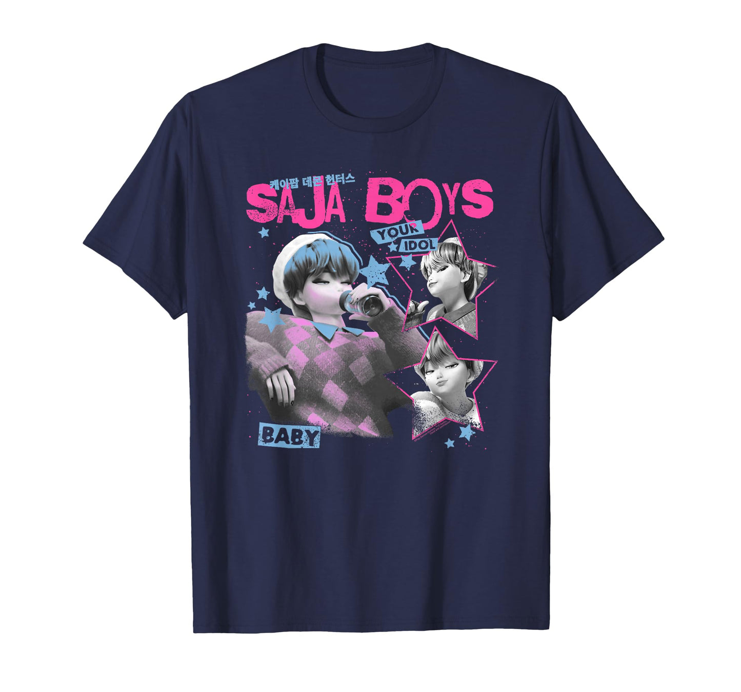 Kpop Demon Hunters Halloween Saja Boys Your Idol Baby T-Shirt