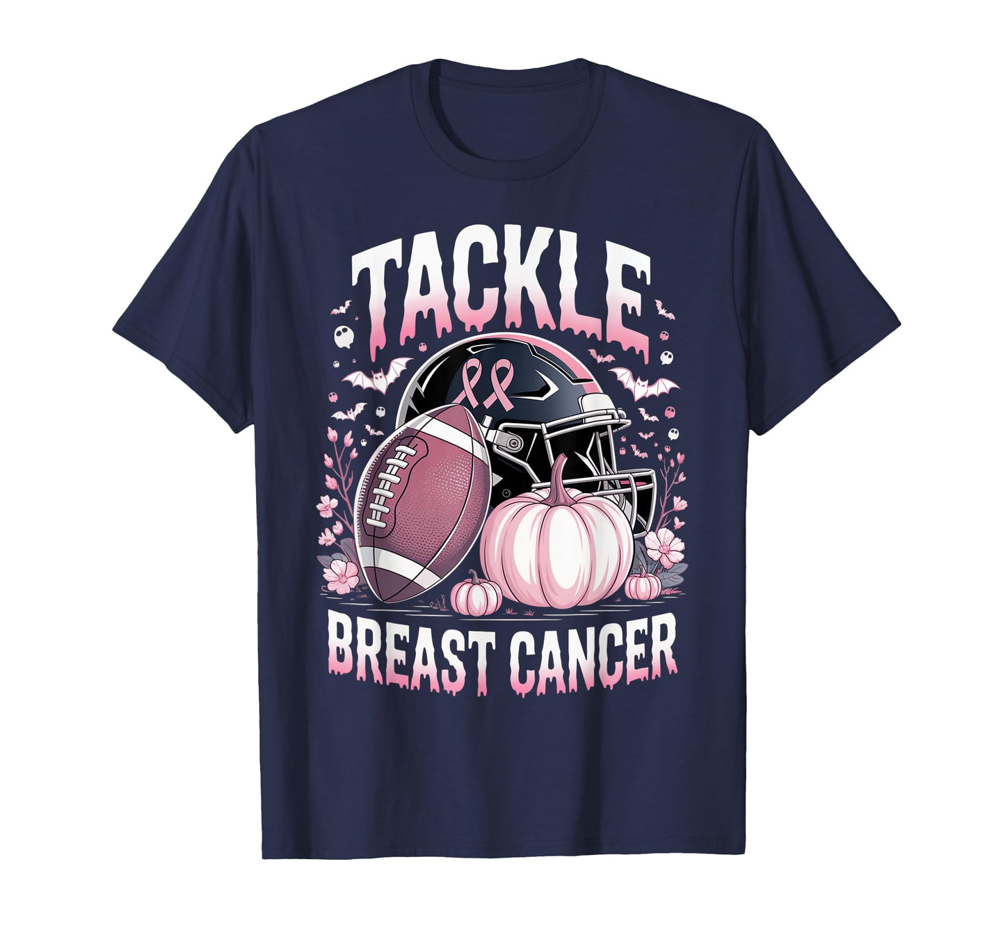 Tackle Breast Cancer Football Breast Cancer Awareness Month T-Shirt