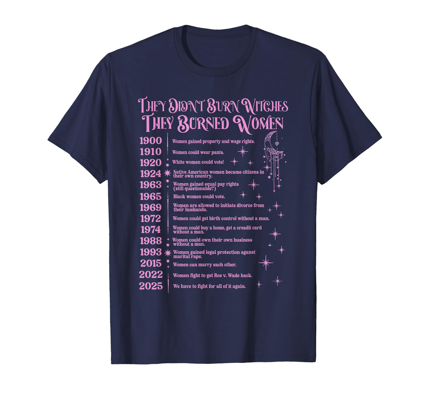 Witch Halloween They Didn't Burn Witches They Burned Women T-Shirt