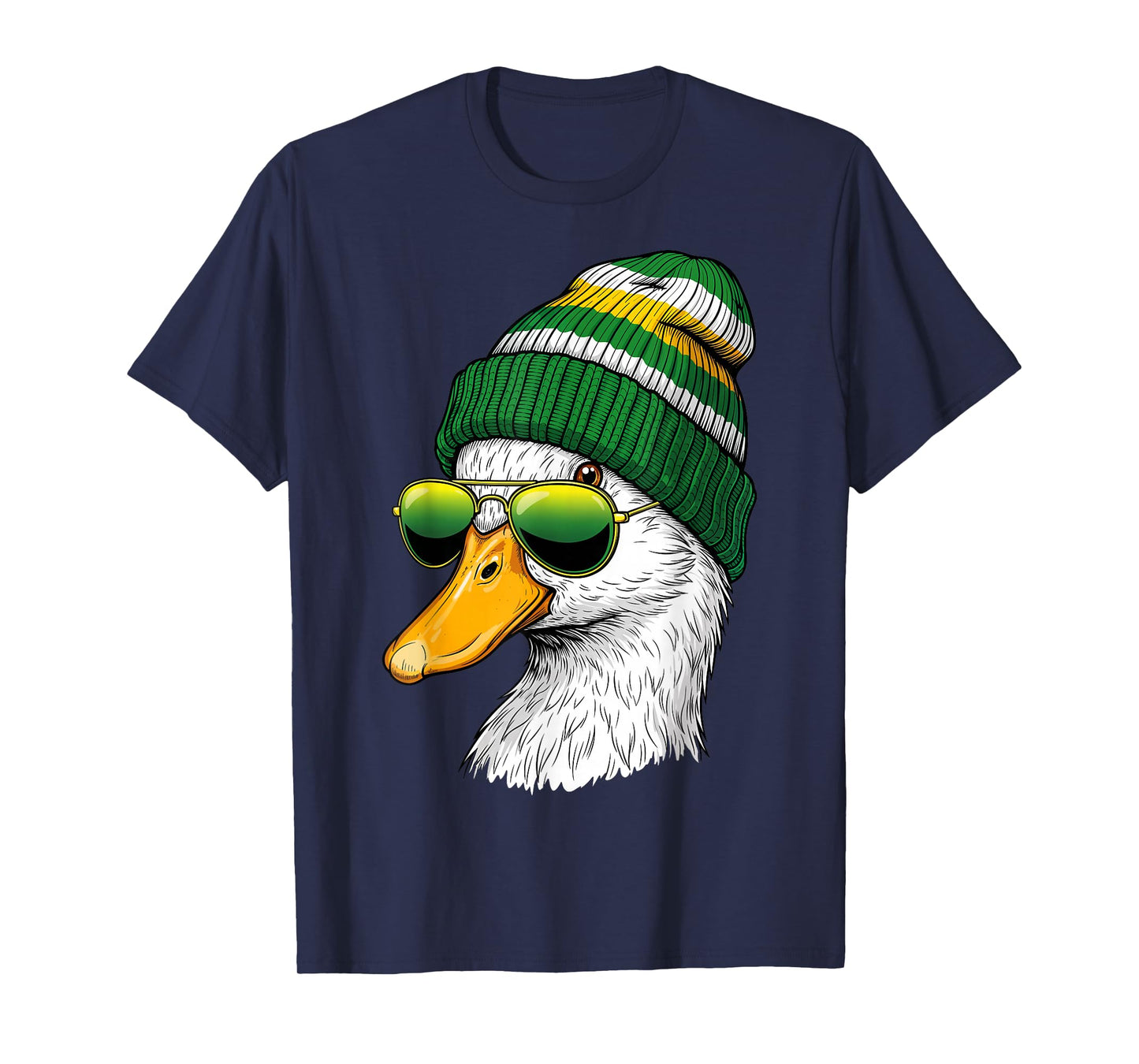 Vintage Duck Wearing Sunglasses Retro Graphic Tee Duck T-Shirt