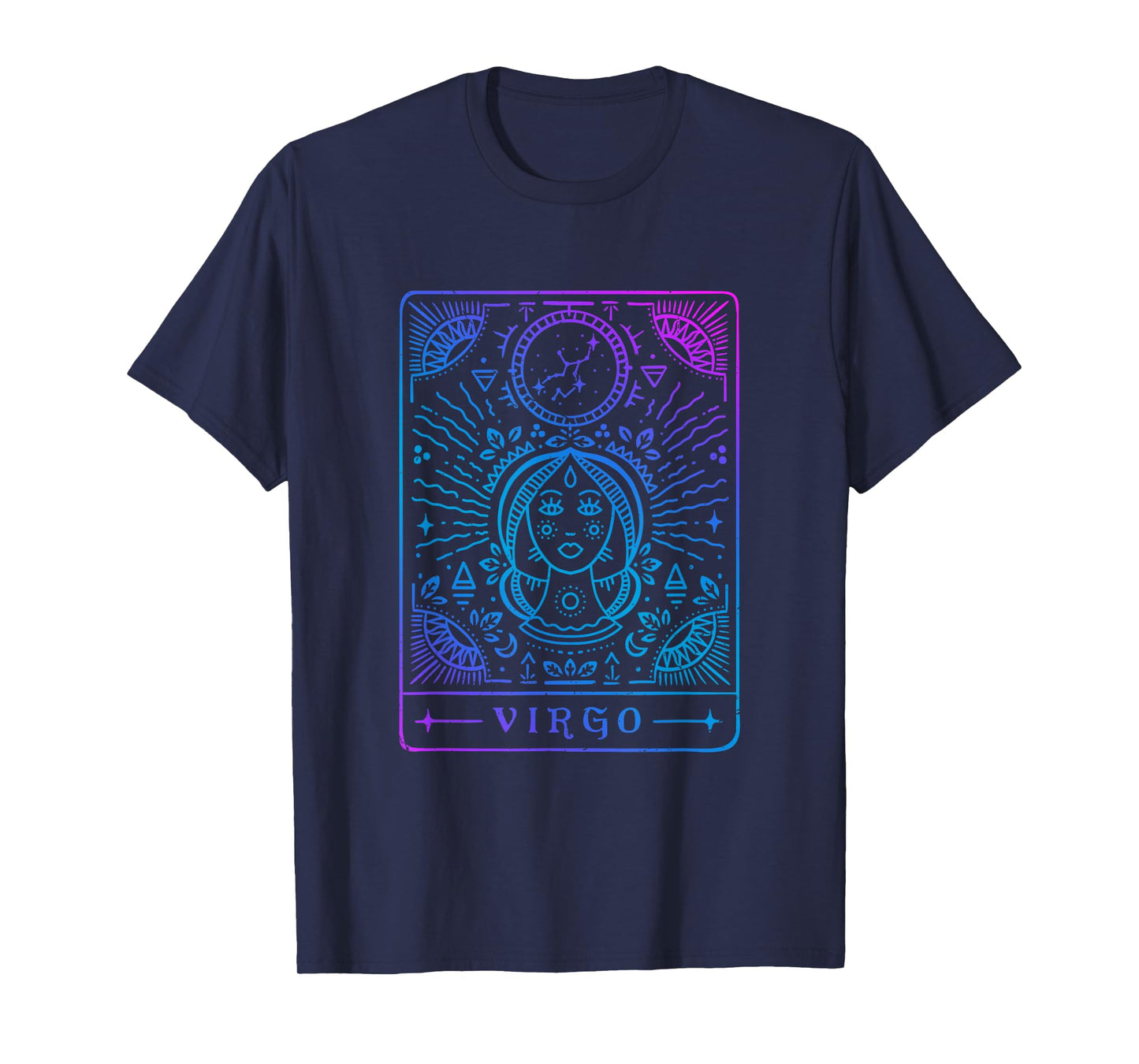 Virgo Hand-Drawn Horoscope Art / Astrology & Zodiac Sign T-Shirt