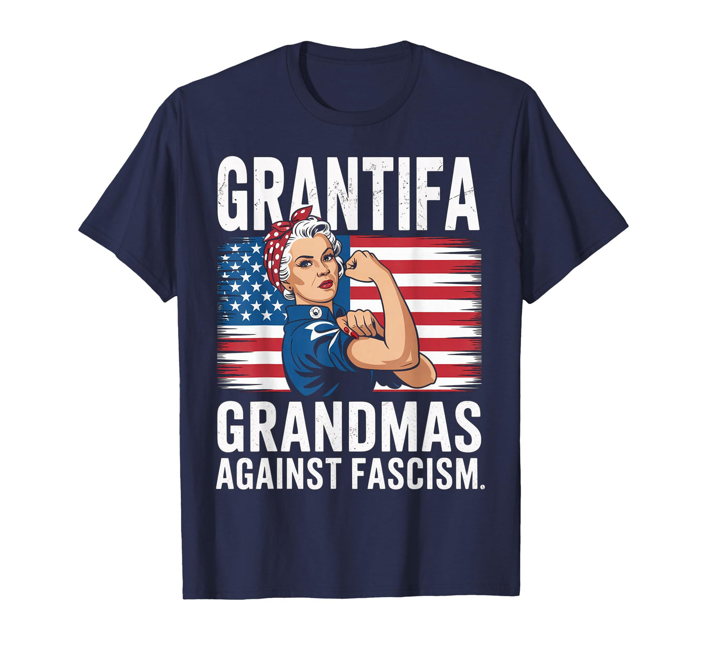 Grantifa Grandmas Against Fascism Flag Resist No Kings 50501 T-Shirt