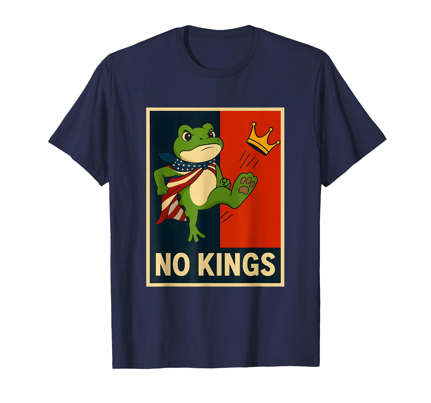 Portland Frog No Kings Men Women No Kings in America T-Shirt
