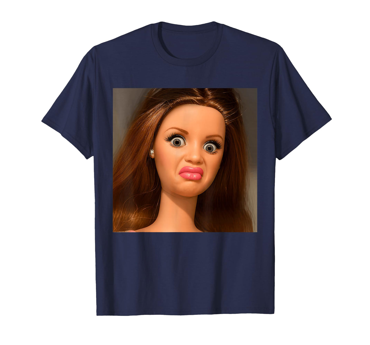 Funny Doll Face Meme Disgusting T-Shirt
