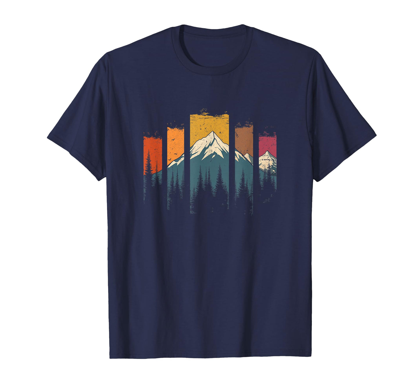 Wildlife Forest Nature Trees Retro Outdoors Mountains Hiking T-Shirt