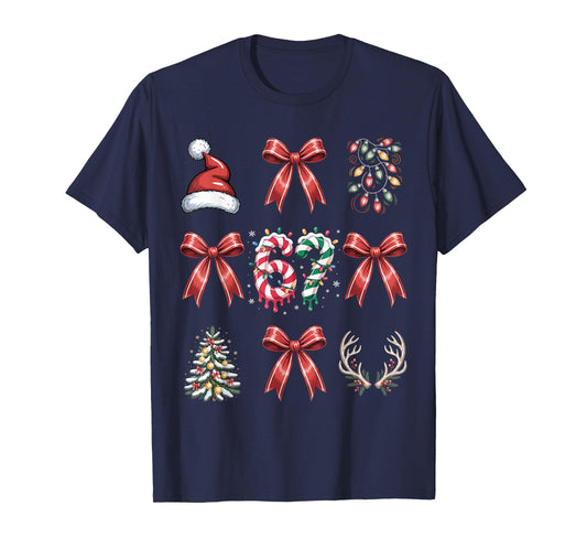 67 Ribbon Christmas Tree Xmas Holiday Number 67 T-Shirt