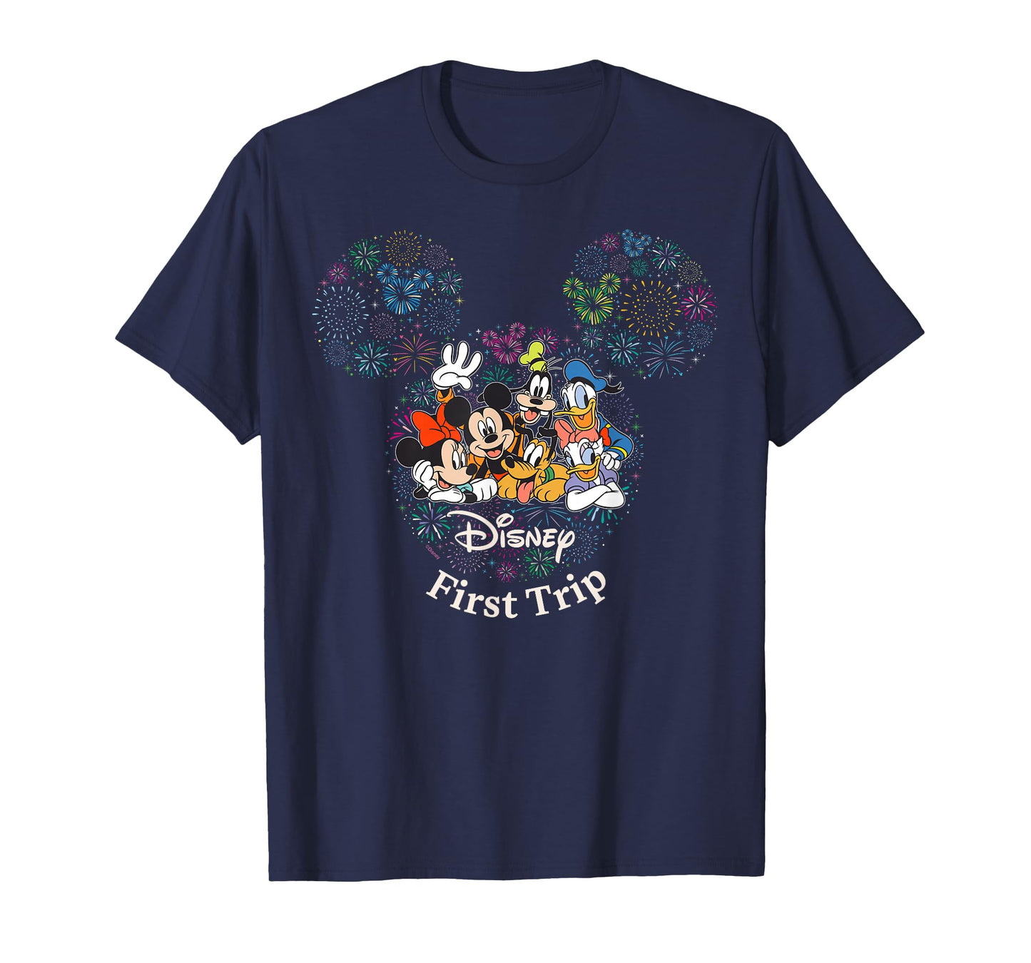 Disney Mickey & Friends Fireworks First Disney Trip Matching T-Shirt