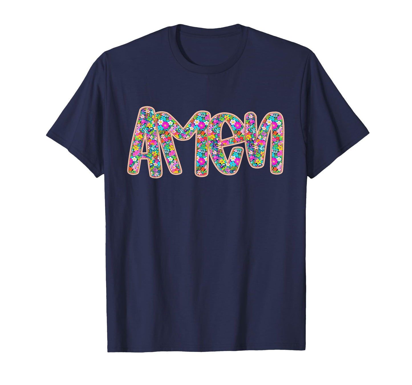 Floral Amen, Retro Amen, Preppy Easter, Amen, Happy Easter T-Shirt