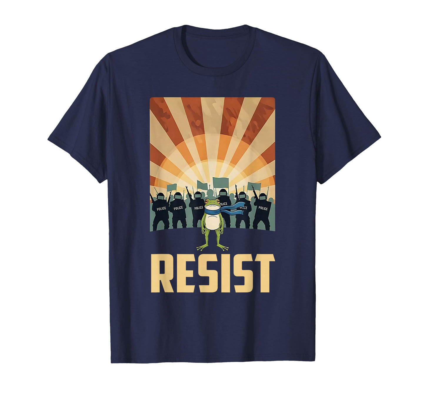Portland Frog Resist Funny Protest No Kings Abolish Ice T-Shirt