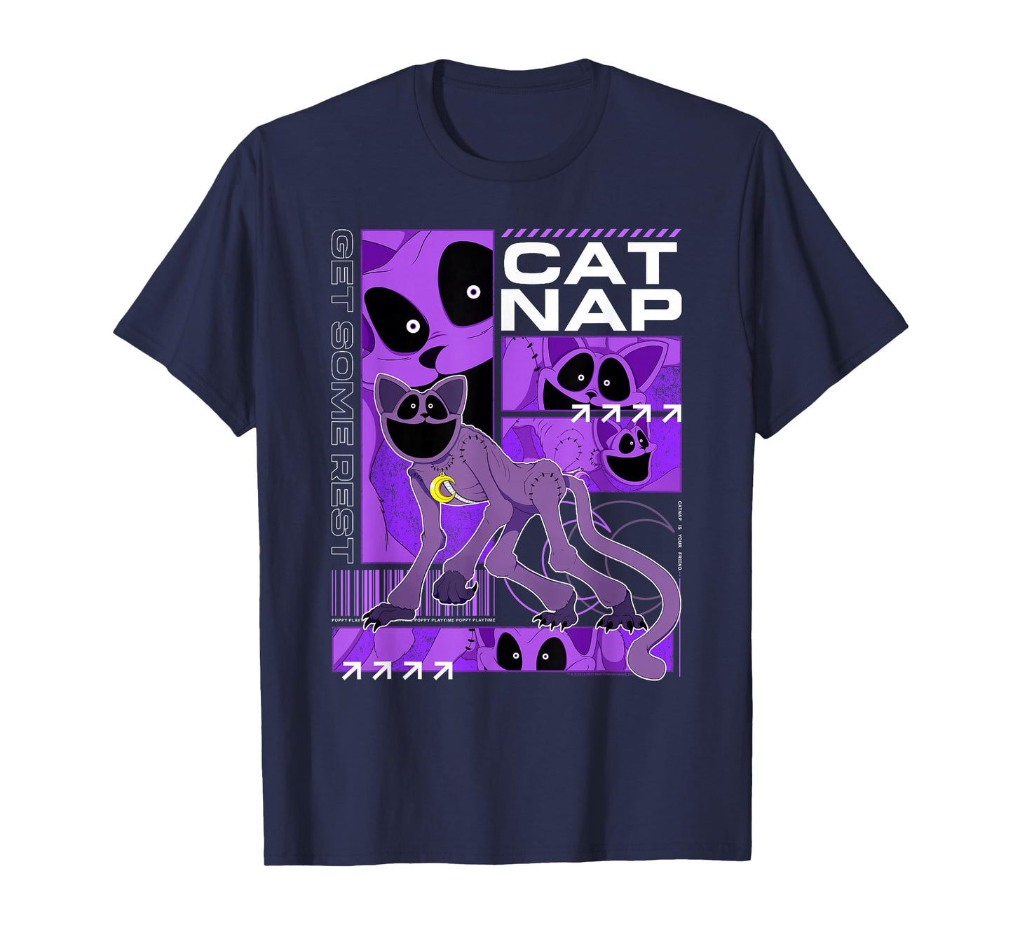 Poppy Playtime Cat Nap Get Some Rest Multiple Pose T-Shirt