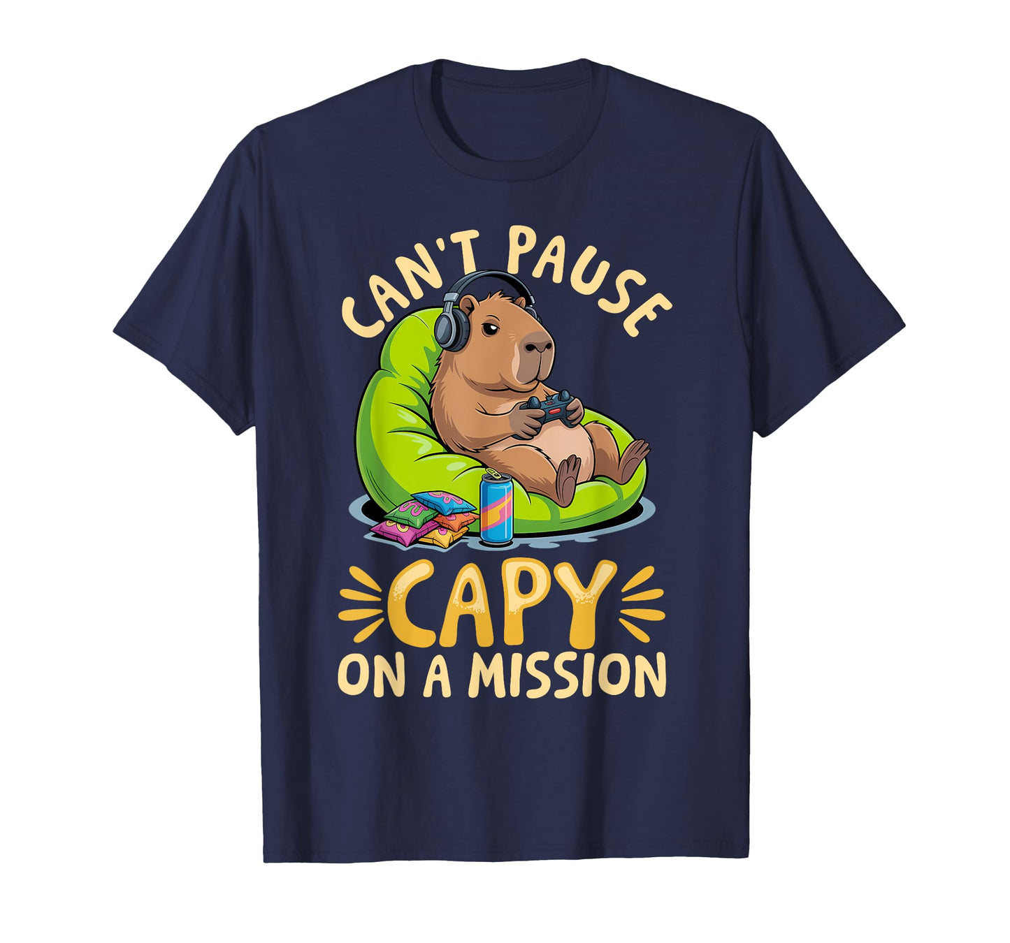 Capybara Gamer Gaming T-Shirt