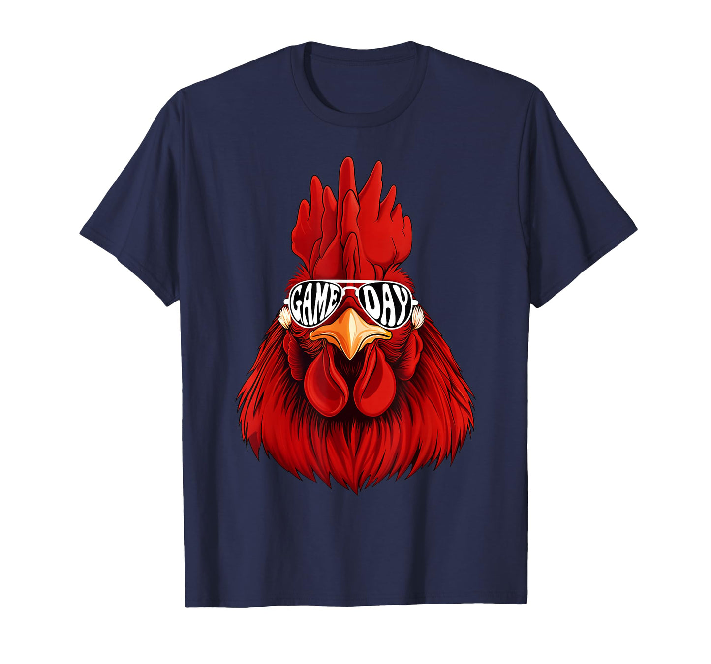 Vintage Rooster Wearing Sunglasses Retro Graphic Tee Rooster T-Shirt