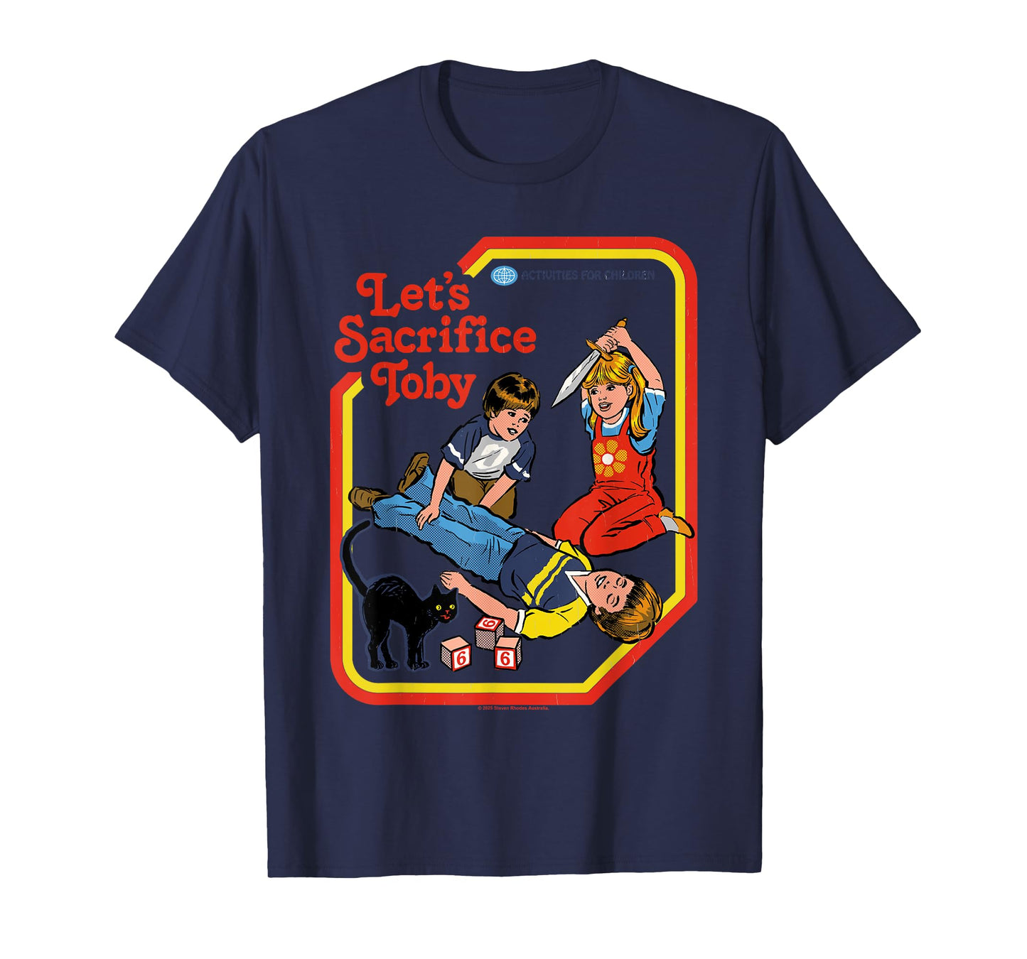 Let's Sacrifice Toby Occult Retro Vintage Funny Adult Humor T-Shirt