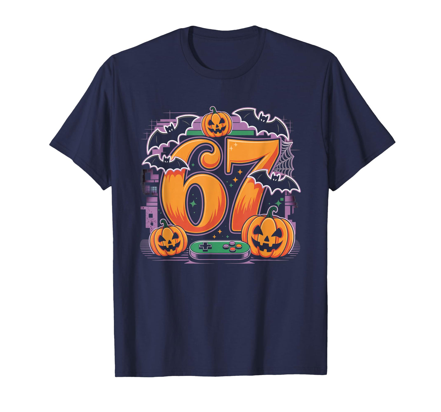 Number 6 Funny Meme Saying 6 7 Six Seven Halloween Costume T-Shirt