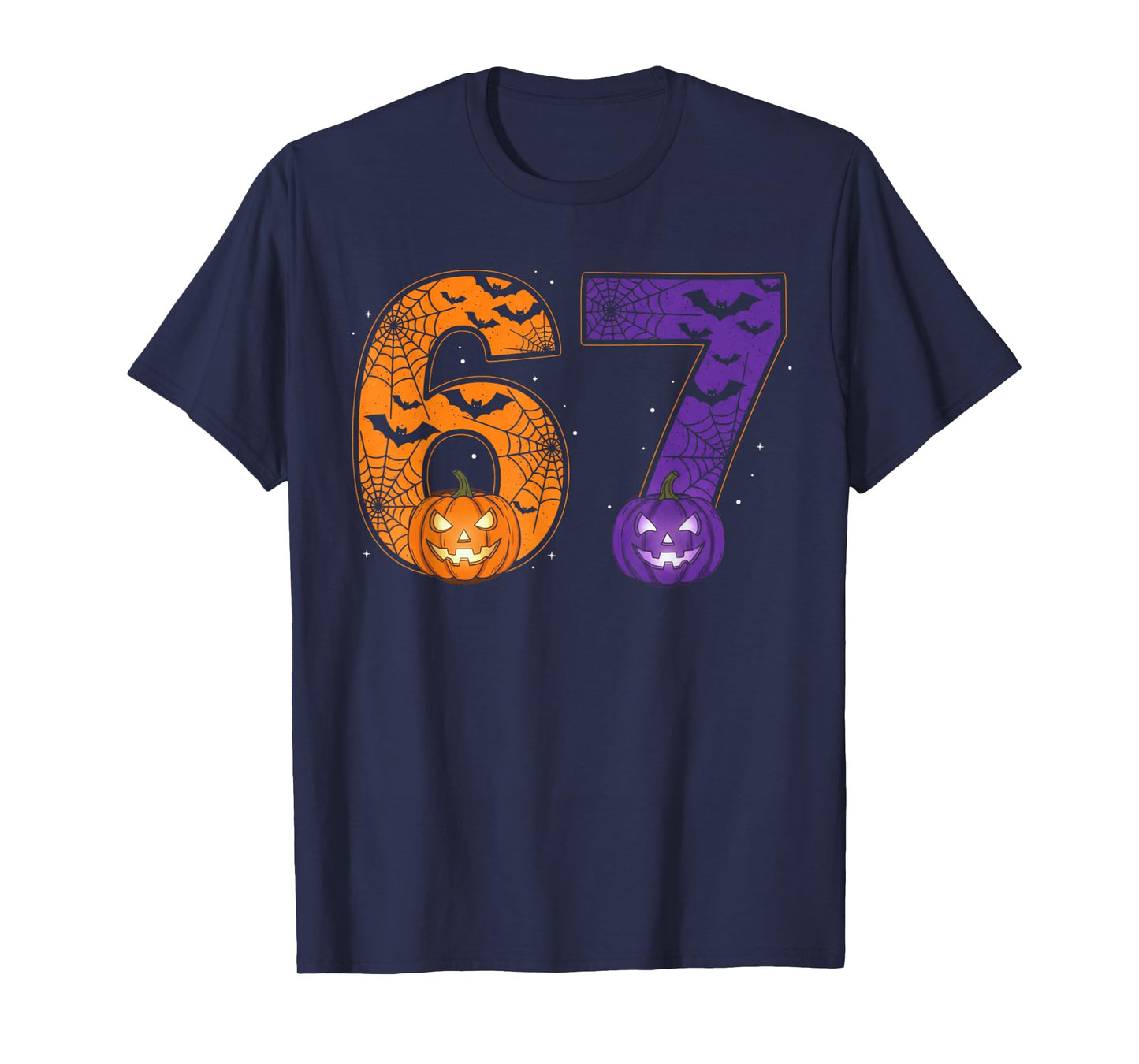 67 Meme Six Seven Funny Halloween Pumpkin Meme Six Seven T-Shirt