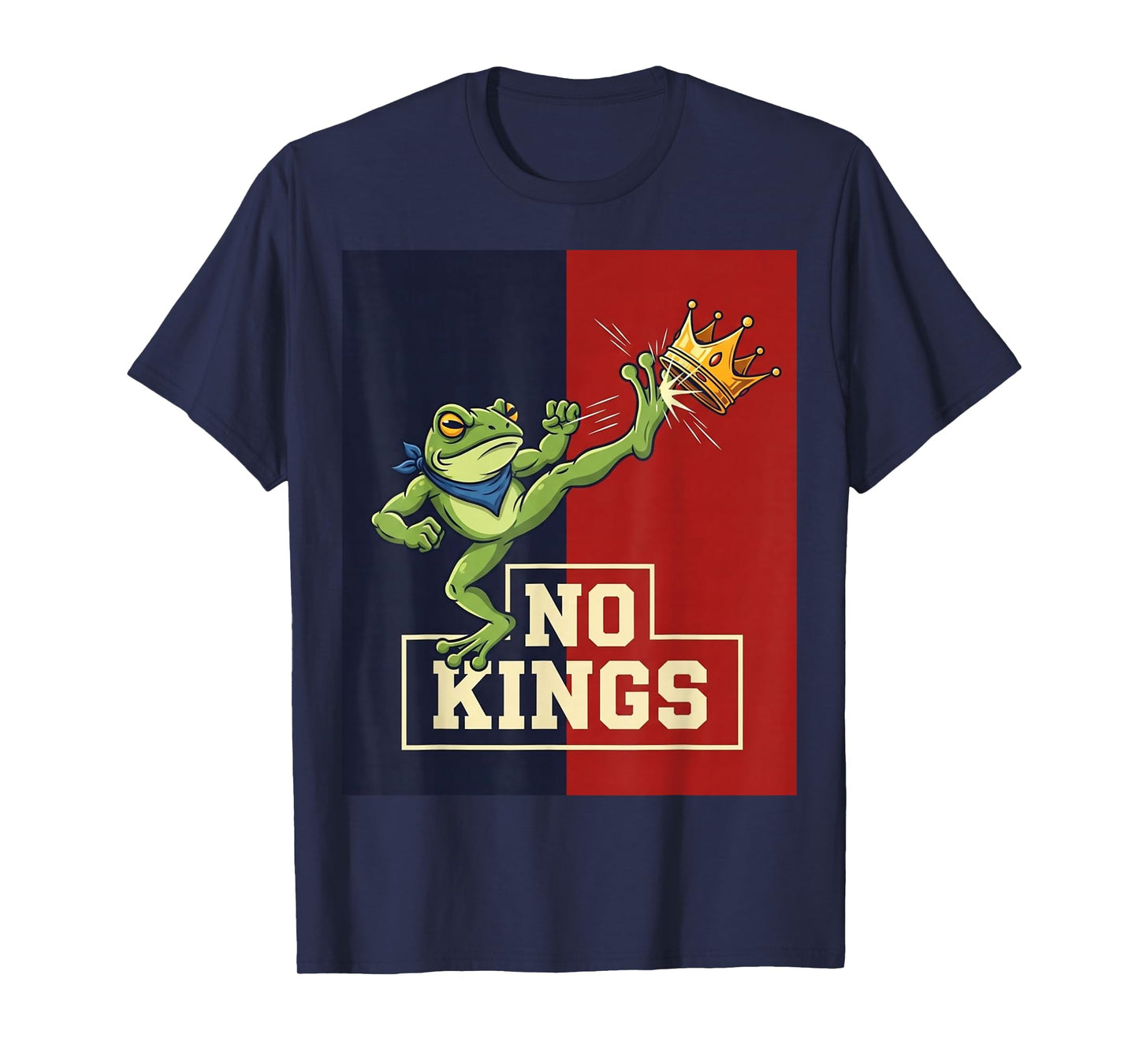 Portland Frog Protest Resist Fascism July 4th No King Design T-Shirt