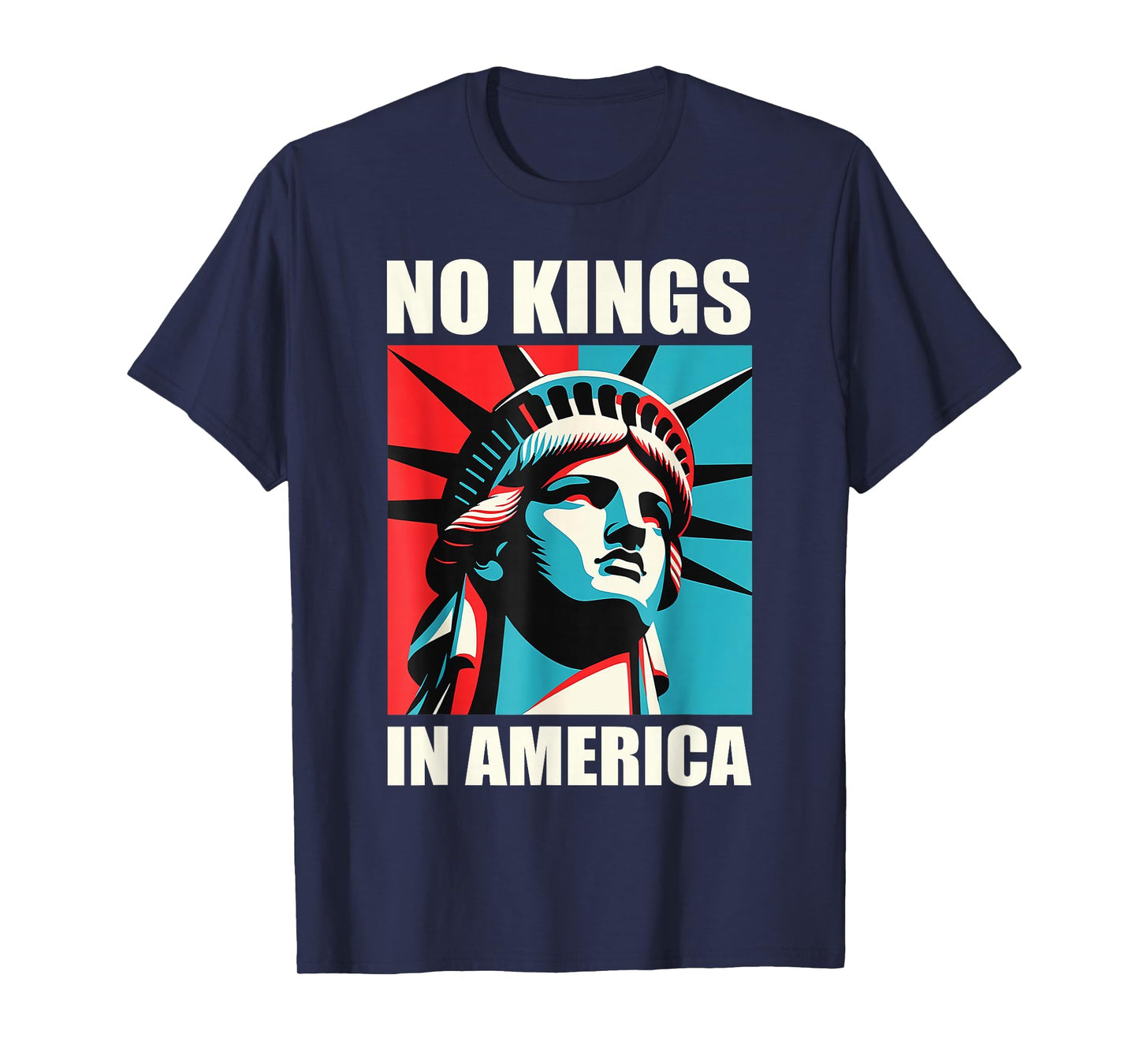 No Kings in American Patriotic No Kings T-Shirt