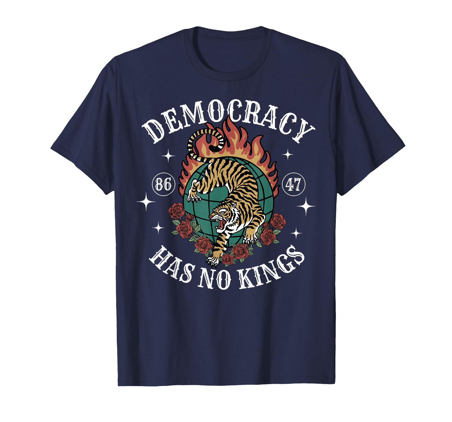 Democracy Has No Kings 86 47 T-Shirt