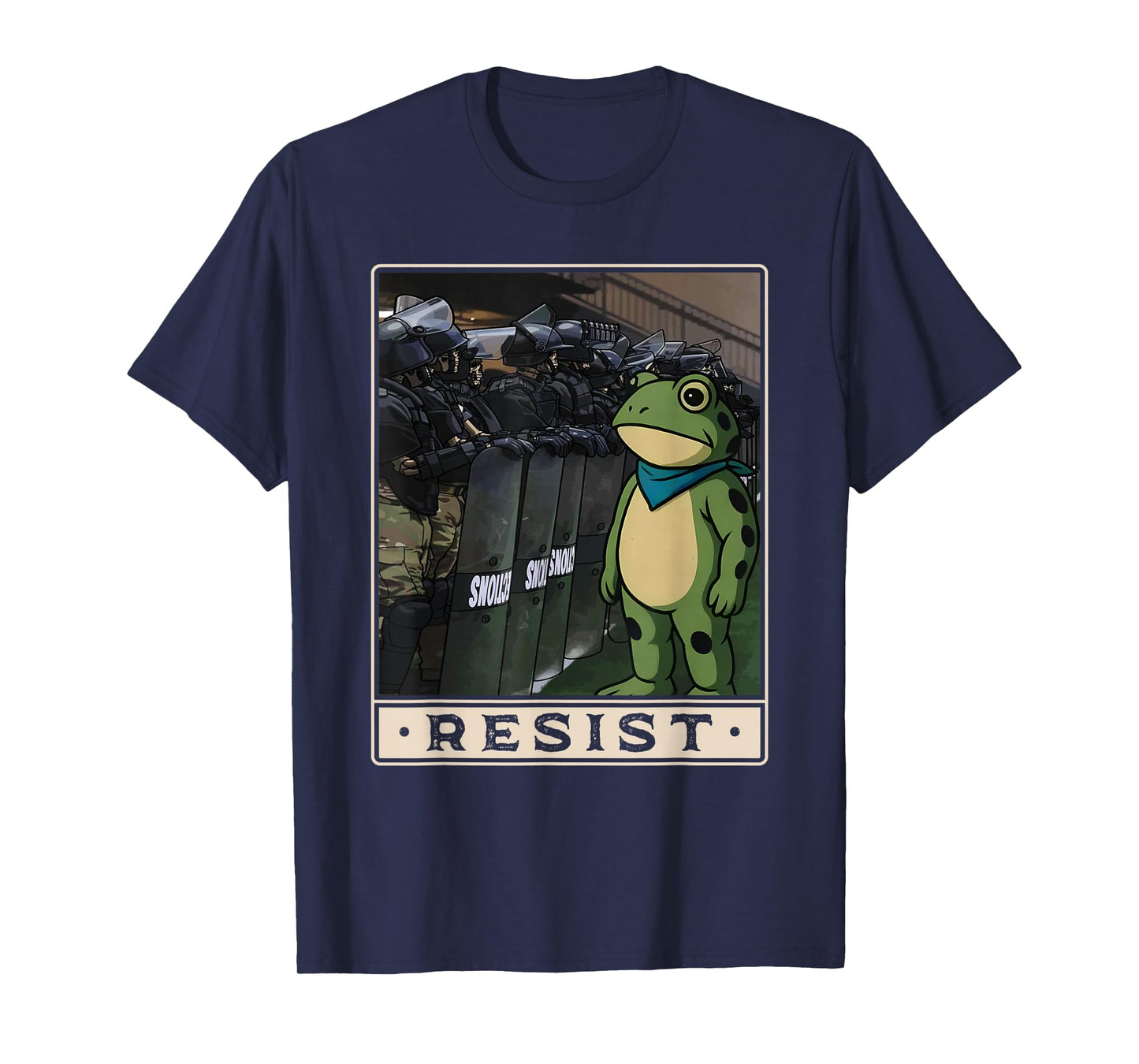 Retro Resist Frog Portland Protest Tee for Men Women T-Shirt