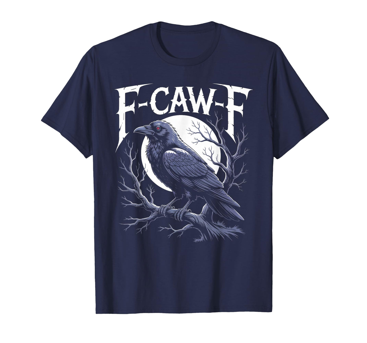 Gothic Raven Moon Design – Dark Humour Artwork T-Shirt