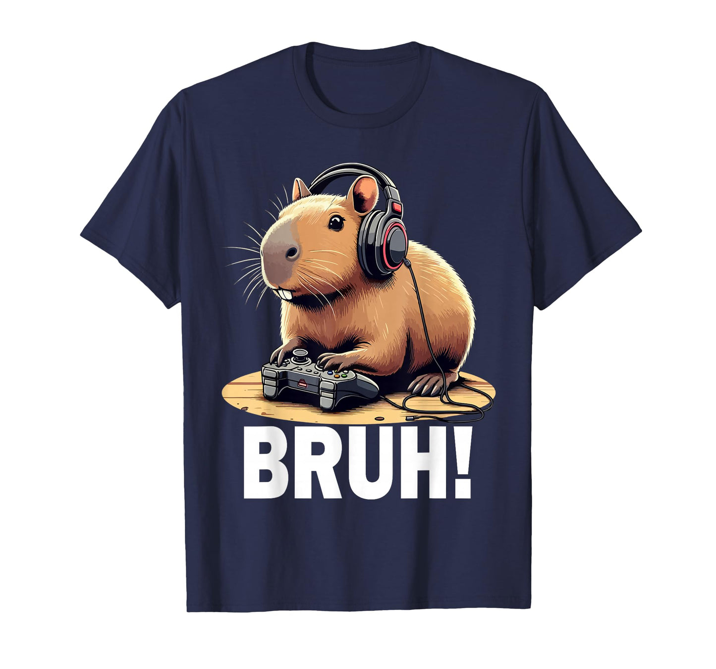 Bruh Capybara Funny Video Games Capybara Gamer Boys T-Shirt