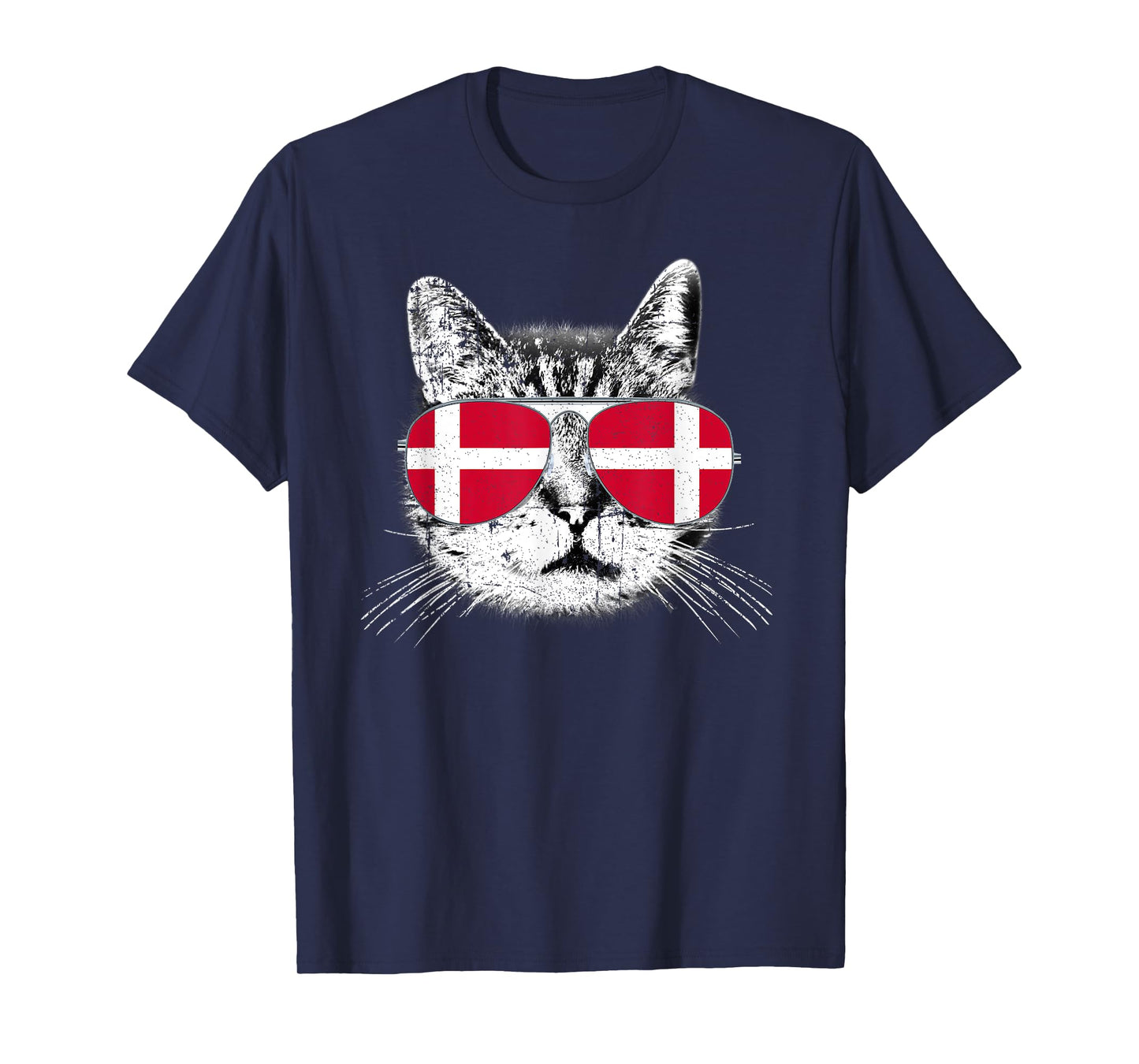 Denmark Flag Danish Cat Lover Pride Men Women Kids Gift T-Shirt