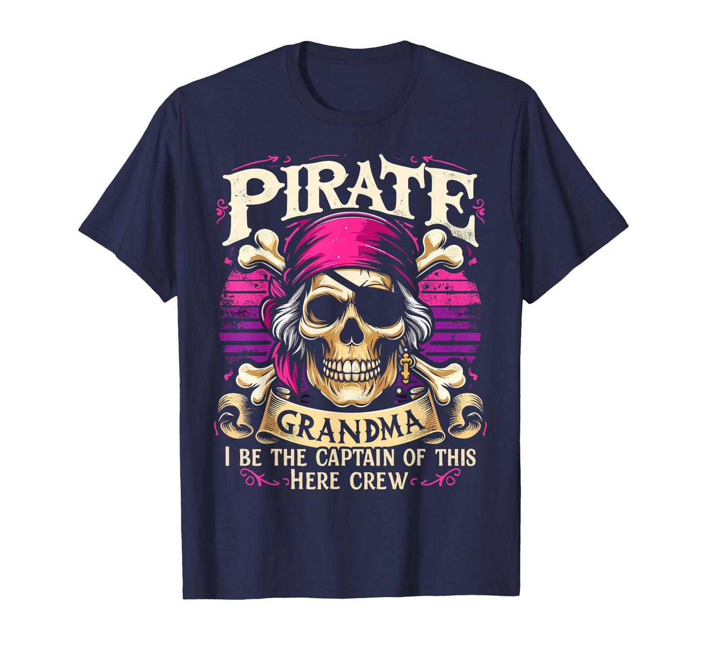 Pirate Grandma Funny Captain Pirate T-Shirt