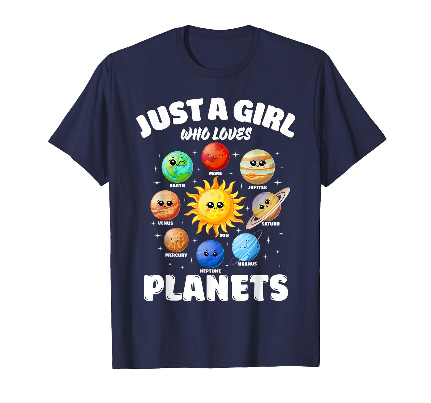 Just A Girl Who Loves Planets, Solar Space Science Lover T-Shirt