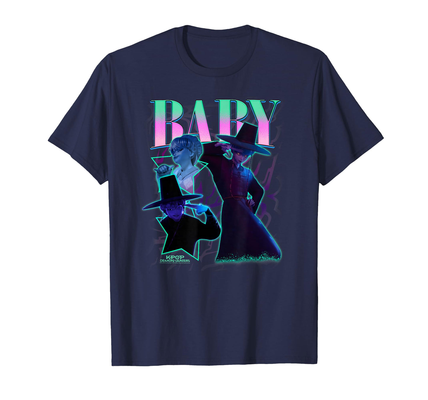 Kpop Demon Hunters Halloween Baby Showcase Y2K Style Poster T-Shirt