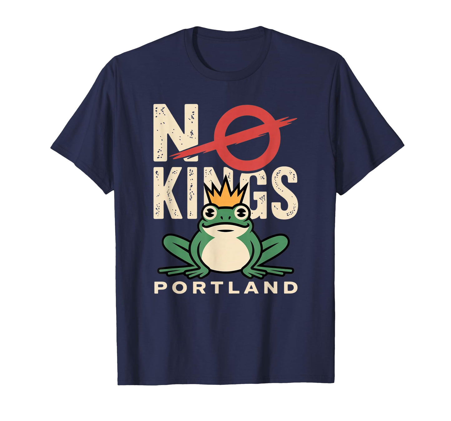 No Kings Men Women Portland Frog Protest T-Shirt
